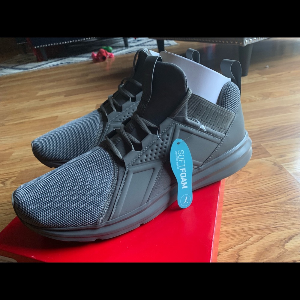 Men’s size 14 Puma Enzo Mesh shoes, grey